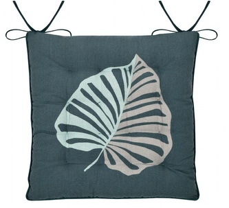 Podsedák na židli KENTIA petrolejová 38x38x4 cm France