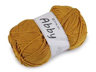 Pletací příze Abby 100 g - 1 ks - 9 hořčicová