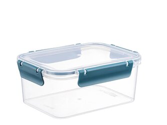 PLASTOVÁ NÁDOBA NA UCHOVÁVÁNÍ POTRAVIN OBDELNÍKOVÁ CLIP GUARD 1,7L MODRÁ