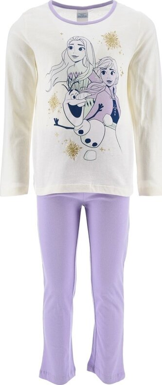 Dívčí pyžamo FROZEN Anna Elsa Olaf dlouhé, fialová, velikost: 128 Dívčí pyžamo FROZEN Anna Elsa Olaf dlouhé, fialová, velikost: 128