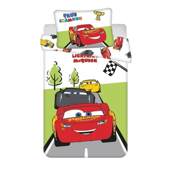 Jerry Fabrics Povlečení do postýlky Cars Champion baby 100x135, 40x60 cm Jerry Fabrics Povlečení do postýlky Cars Champion baby 100x135, 40x60 cm