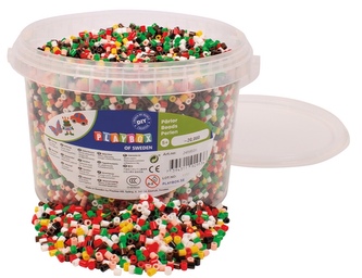 Zažehlovací korálky Vánoce 20 000 ks – kreativní sada v kbelíku