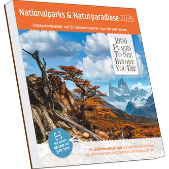 Nationalparks und Naturparadiese Postkartenkalender