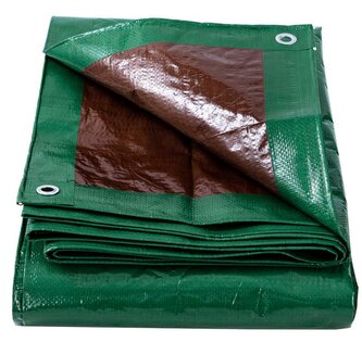 Plachta krycí s kovovými oky 120g/m2 - zelená - 2x2m Plachta krycí s kovovými oky 120g/m2 - zelená - 2x2m