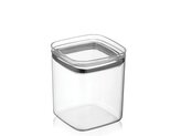 PLASTOVÁ NÁDOBA NA UCHOVÁVÁNÍ POTRAVIN ČTVERECOVÁ CRYSTAL 1L
