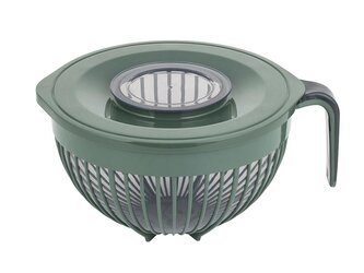 PLASTOVÁ MÍSA NA MÍCHÁNÍ LUNA 3L S POKLOPEM ZELENÁ