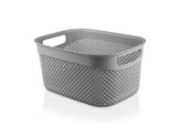 PLASTOVÝ KOŠÍK LAVADO 29X21X15CM 6,6L ANTRACITOVÝ