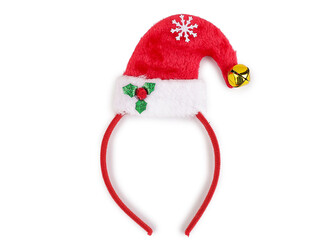 Čelenka do vlasů elf, vánoční / párty - 1 ks - 5 červená