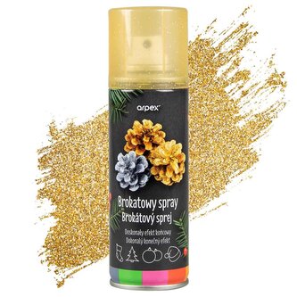 Párty spray 100 ml zlatý brokát