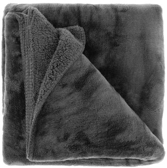 Heboučká hřejivá deka Torvah tmavě šedá