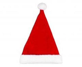 Czapka Mikołaja pluszowa 30x44cm