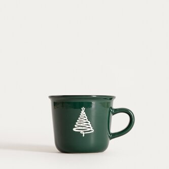 Kubek | SOLENE | z choinką zielony | 0,3 l | 761607