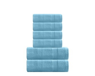 6dílná sada ručníků a osušek Ibiza světle modrá