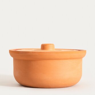 Naczynie do zapiekania | TUZLA | z pokrywką i bordowym wykończeniem | 24x12cm | 764714