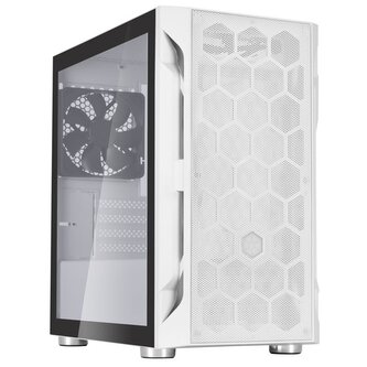 SilverStone FARA H1MW-G, Micro-ATX skříň, Honeycomb vzor, tvrzené sklo, bílá SilverStone FARA H1MW-G, Micro-ATX skříň, Honeycomb vzor, tvrzené sklo, bílá