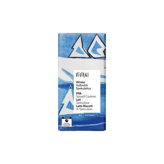 Čokoláda mléčná zimní 100 g BIO   VIVANI
