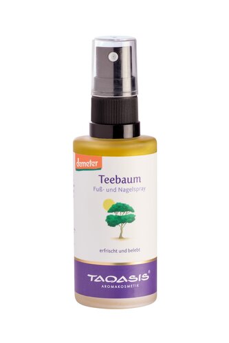 TAOASIS Sprej na nohy s tea tree BIO (50 ml) - osvěžuje, chladí a potlačuje zápach