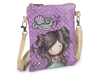 Dívčí kabelka 15x18,5 cm s potiskem - 1 ks - 5 fialová