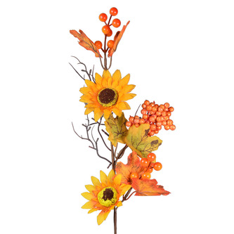 Gałązka ozdobna słoneczniki