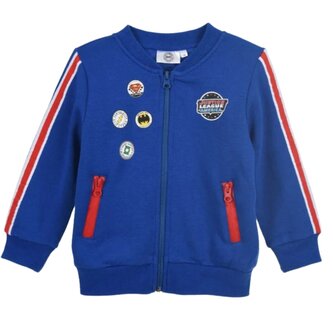 Chlapecká mikina LIGA SPRAVEDLNOSTI na zip, modrá, velikost: 116