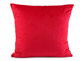Velvetový / sametový polštář ve vánočních barvách 40x40 cm - 1 ks - 5 červená
