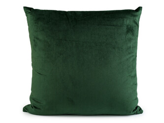 Velvetový / sametový polštář ve vánočních barvách 40x40 cm - 1 ks - 8 zelená tmavá