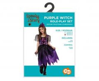 Strój dla dzieci Fioletowa Czarownica rozm.130/140