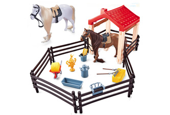 Kůň 2 ks s ohradou 14cm Kůň 2 ks s ohradou 14cm