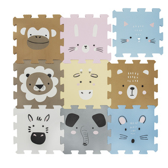 Pěnová podložka Puzzle 30x30 cm 9ks, Animals Pěnová podložka Puzzle 30x30 cm 9ks, Animals