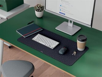 Podložka na stůl, tmavě šedá, 70 x 36 cm, plstěná, LEITZ 53830089