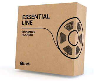 Filament C-TECH ESSENTIAL LINE, PETG, žlutá, 1,75mm, 1kg