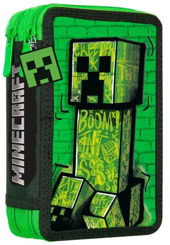 Školní dvojdílné plněné pouzdro Minecraft: Creeper (14 x 20 x 5 cm) Školní dvojdílné plněné pouzdro Minecraft: Creeper (14 x 20 x 5 cm)
