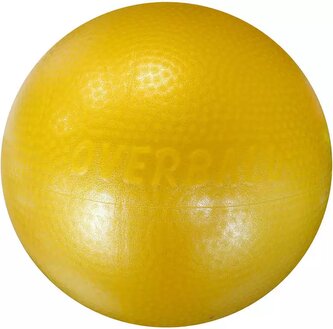 Míč overball 230mm žlutý fitness gymball rehabilitační do 150kg