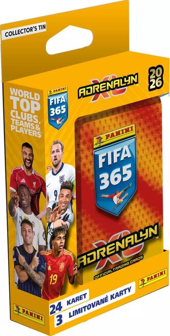 PANINI FIFA 365 2025/2026 - ADRENALYN - plechová krabička
