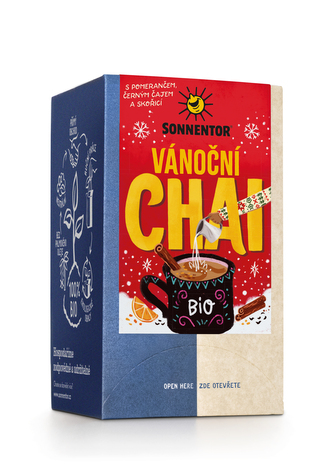 Sonnentor Chai vánoční bio 32,4 g, porc. dvoukomorový Sonnentor Chai vánoční bio 32,4 g, porc. dvoukomorový
