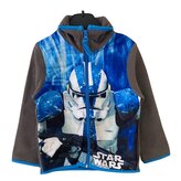 Chlapecká mikina STAR WARS na zip fleece, šedá, velikost: 104