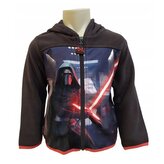 Chlapecká mikina STAR WARS fleece na zip s kapucou, šedá, velikost: 104