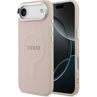 Guess PU Saffiano MagSafe kryt iPhone Air růžový Guess PU Saffiano MagSafe kryt iPhone Air růžový
