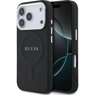 Guess PU Saffiano MagSafe kryt iPhone 17 Pro černý Guess PU Saffiano MagSafe kryt iPhone 17 Pro černý