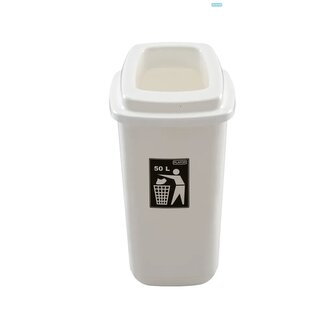 Odpadkový koš na tříděný odpad 45 l - bílý