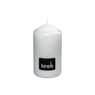 Krab - válcová svíčka 60 × 110 mm, bílá Krab - válcová svíčka 60 × 110 mm, bílá