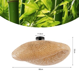 Immax BOHO HILO designové stropní svítidlo, D80cm. E27, bambus