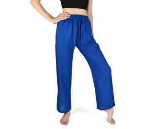 Kalhoty jóga OLVIR, modré M