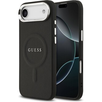 Guess PU Saffiano MagSafe kryt iPhone Air černý Guess PU Saffiano MagSafe kryt iPhone Air černý