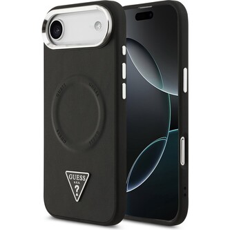 Guess PU Leather Triangle Logo MagSafe kryt iPhone Air černý Guess PU Leather Triangle Logo MagSafe kryt iPhone Air černý