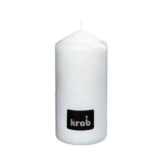 Krab - válcová svíčka 70 × 150 mm, bílá Krab - válcová svíčka 70 × 150 mm, bílá