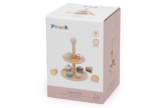 Dřevěný stojan s dortíky