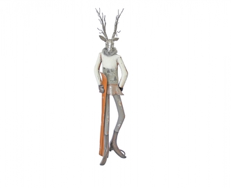 Kovový jelen s lyžemi 76,2 cm Kovový jelen s lyžemi 76,2 cm