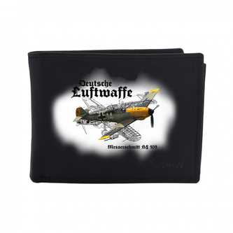 Kožená peněženka Striker Deutsche Luftwaffe - černá