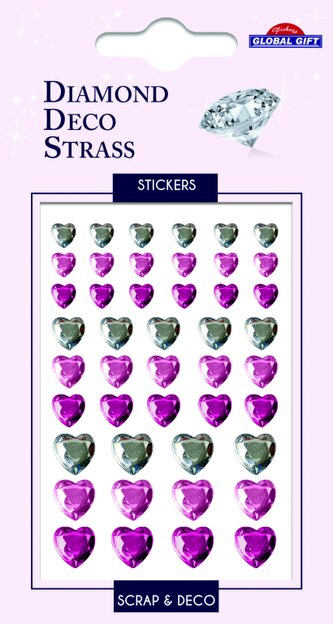 kamínky DDS 160110 Pink hearts